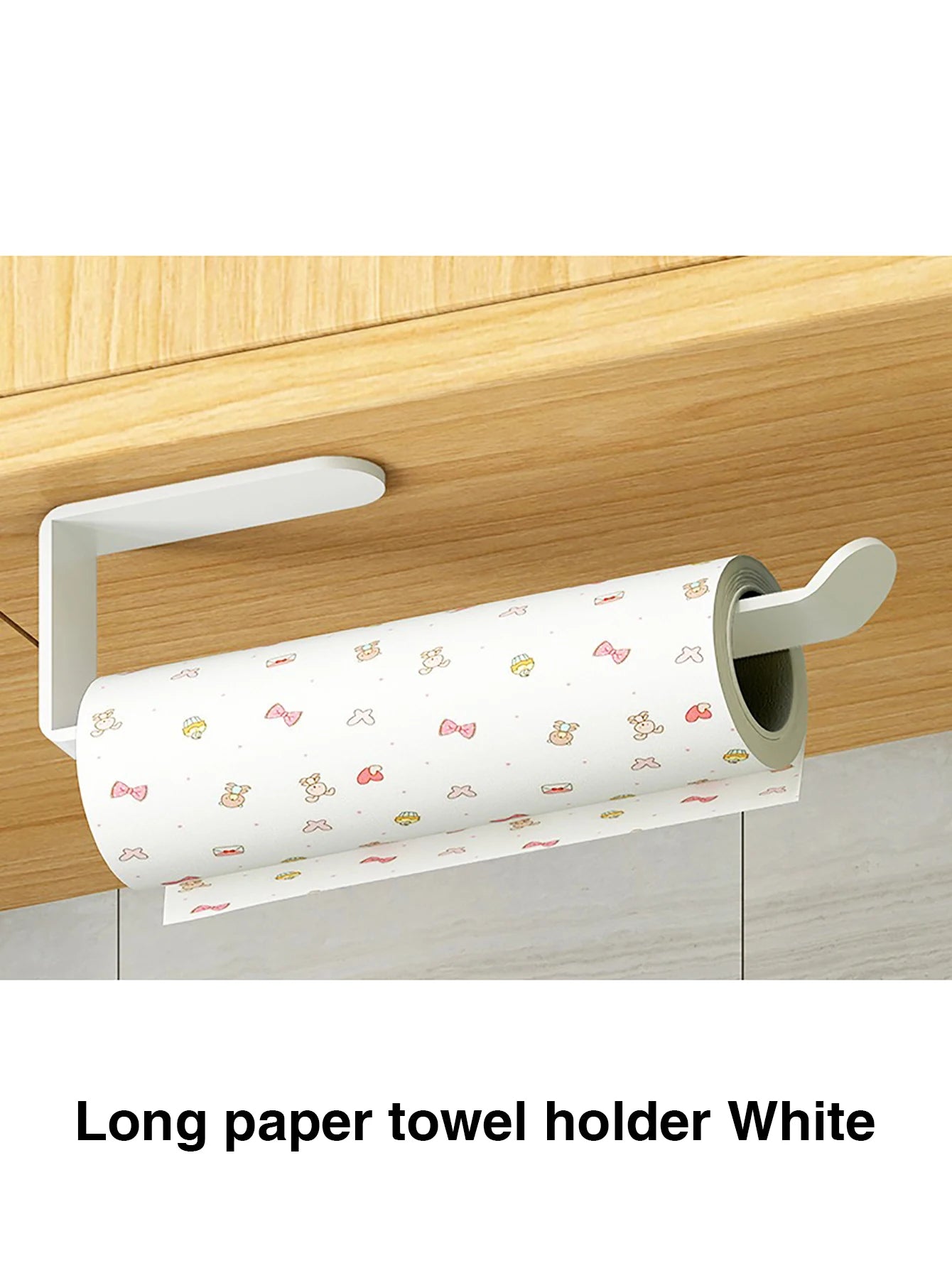 Under Cabinet Paper Towel Holder – No Drill Kitchen Organizer