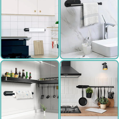 Under Cabinet Paper Towel Holder – No Drill Kitchen Organizer