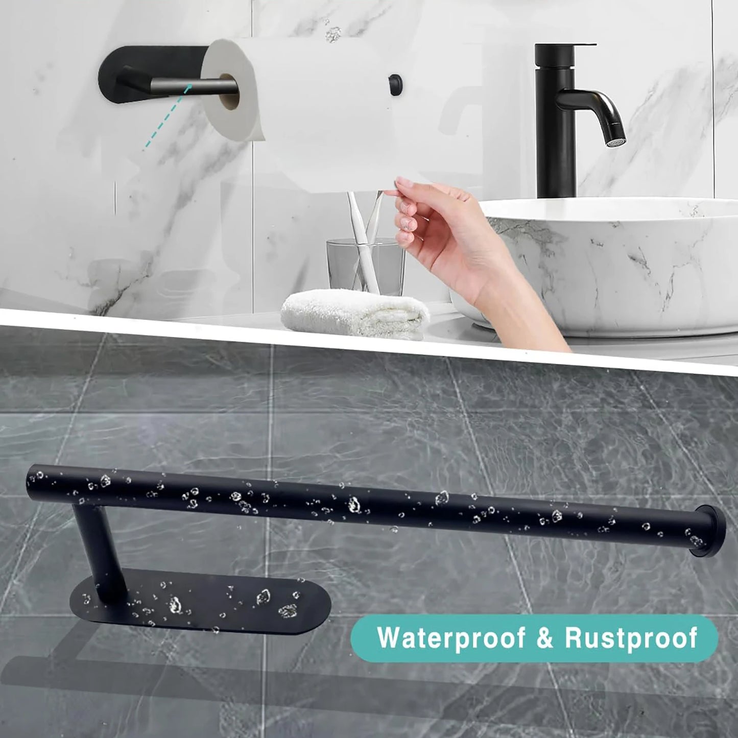 Under Cabinet Paper Towel Holder – No Drill Kitchen Organizer